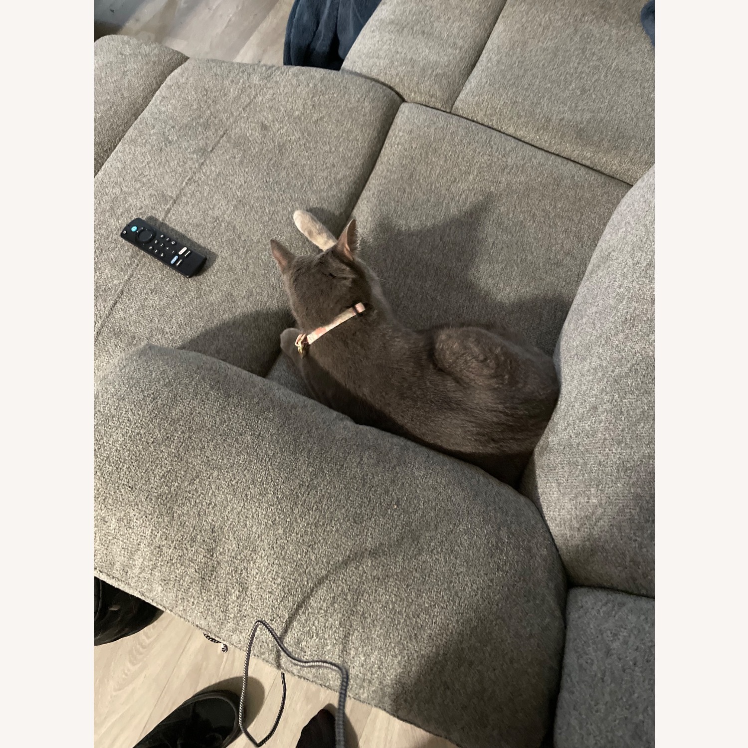 Grey Recliner Sofa - image-4