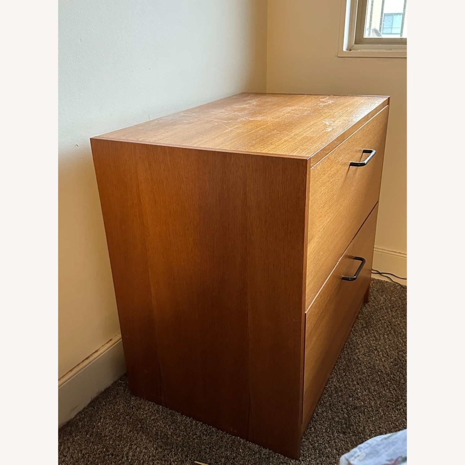 Vintage/Antique Light Brown Wood Dresser - image-2