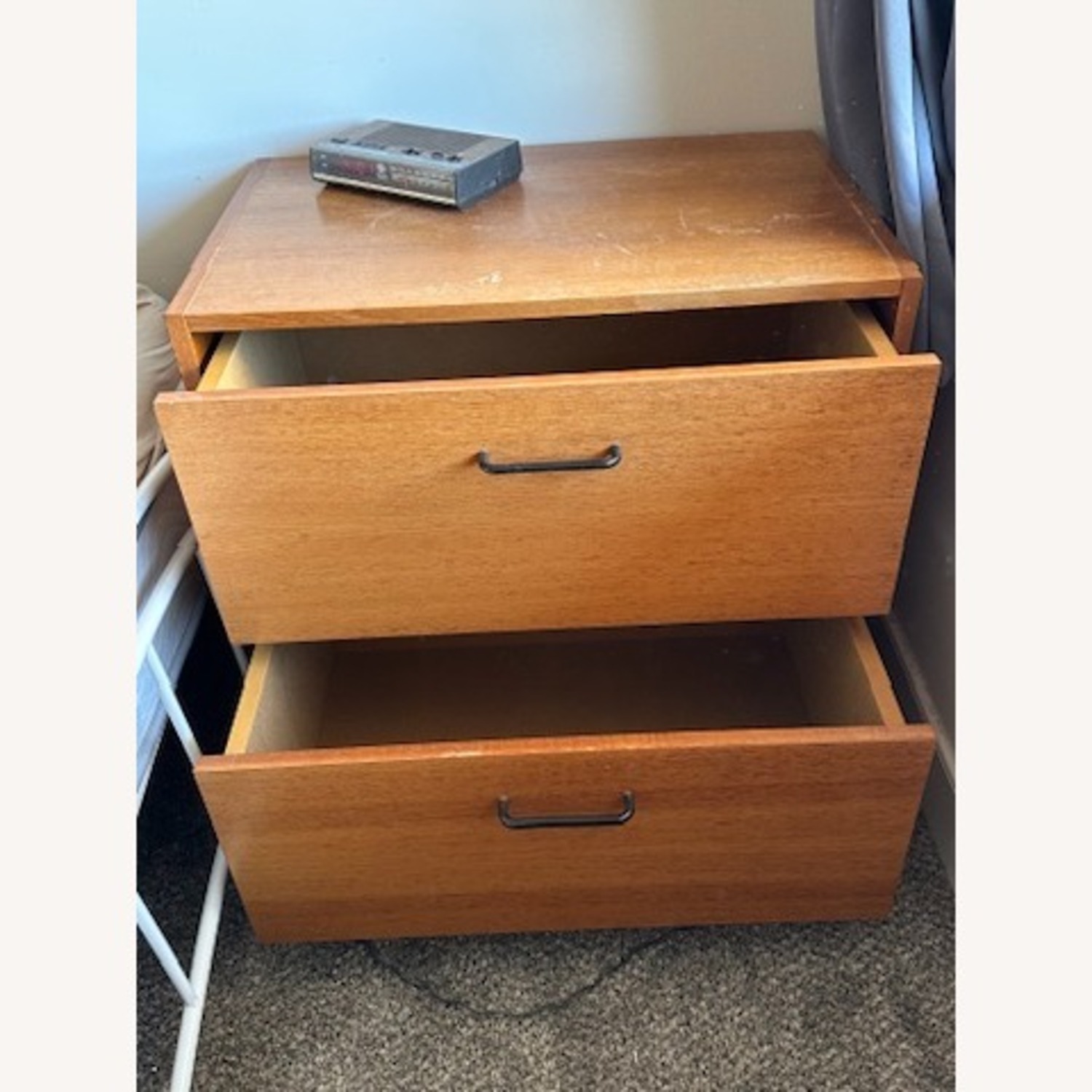 Vintage/Antique Light Brown Wood Dresser - image-3