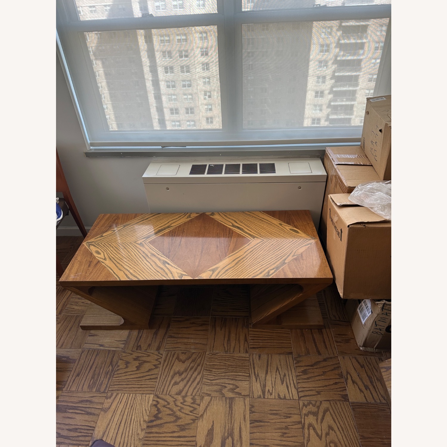 Lane Furniture Oak Zigzag Coffee Table Vintage  - image-1