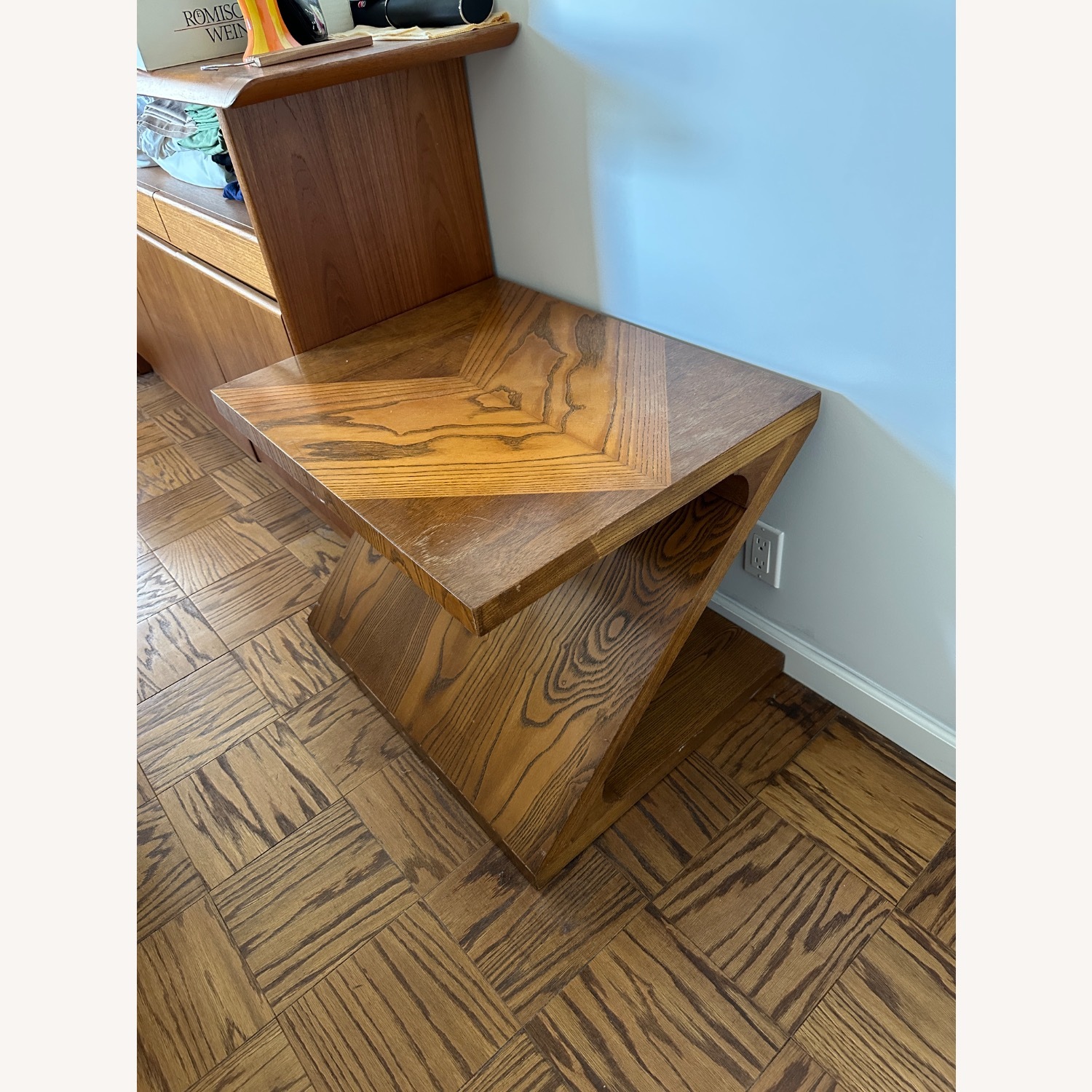 Lane Furniture Zig Zag Oak Side Tables Vintage  - image-2