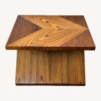 Lane Furniture Zig Zag Oak Side Tables Vintage 