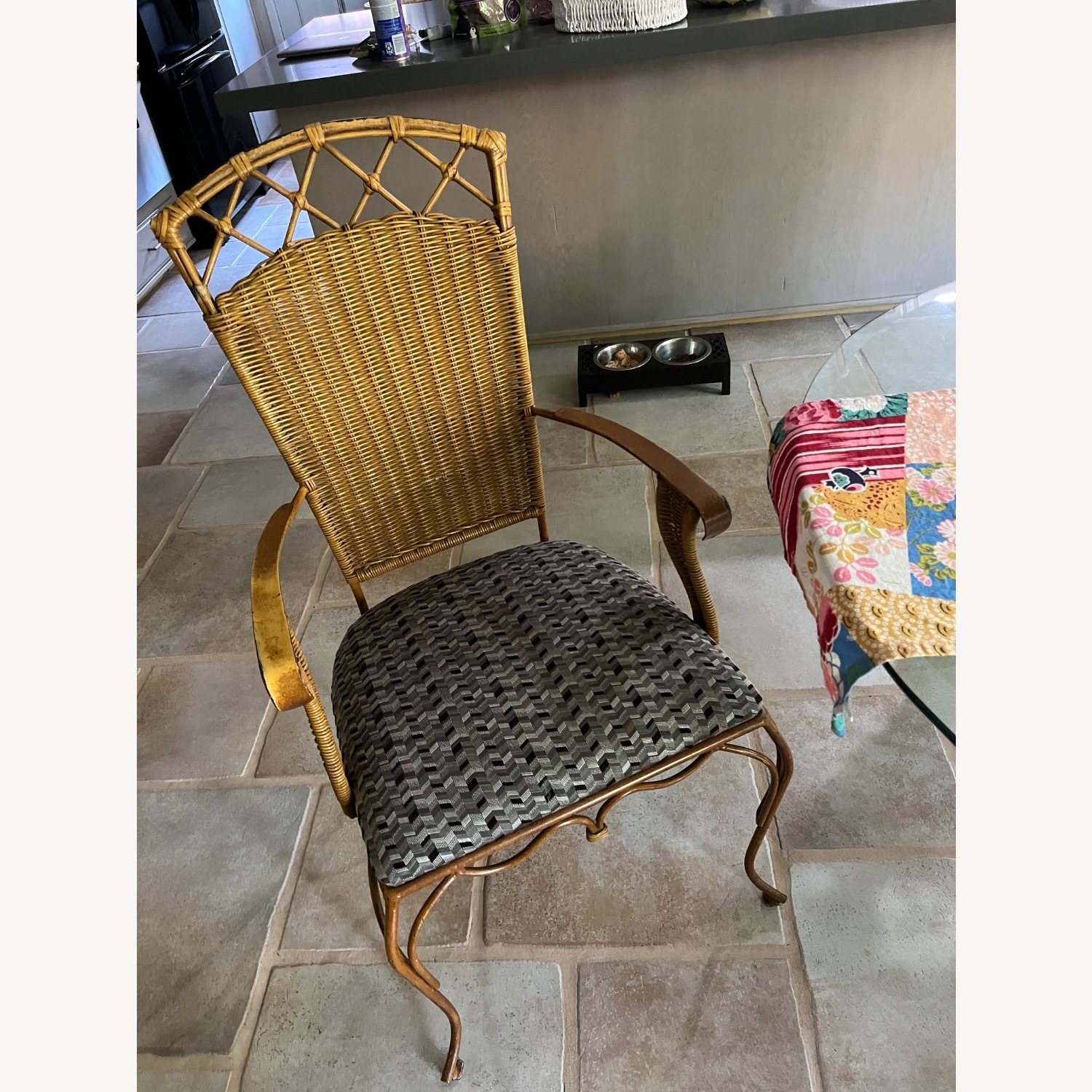 Rust Color Wrought Iron Dining Sets - image-2