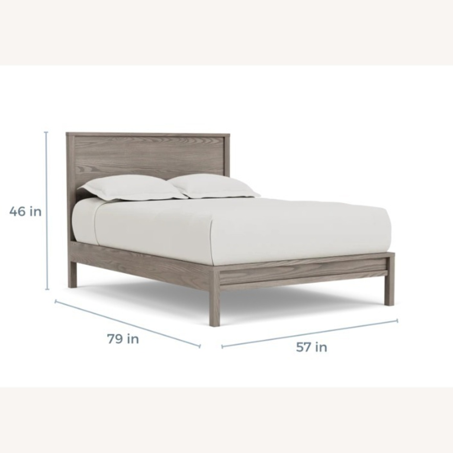 Room & Board Emerson Grey Wood Full Bed - image-2