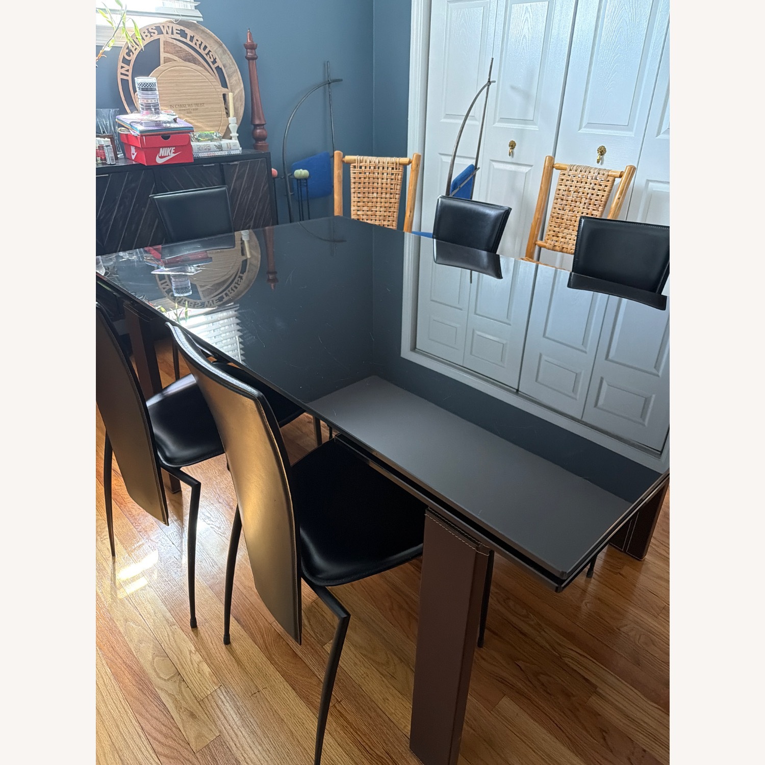 Calligaris Black Glass Dining Table - image-4
