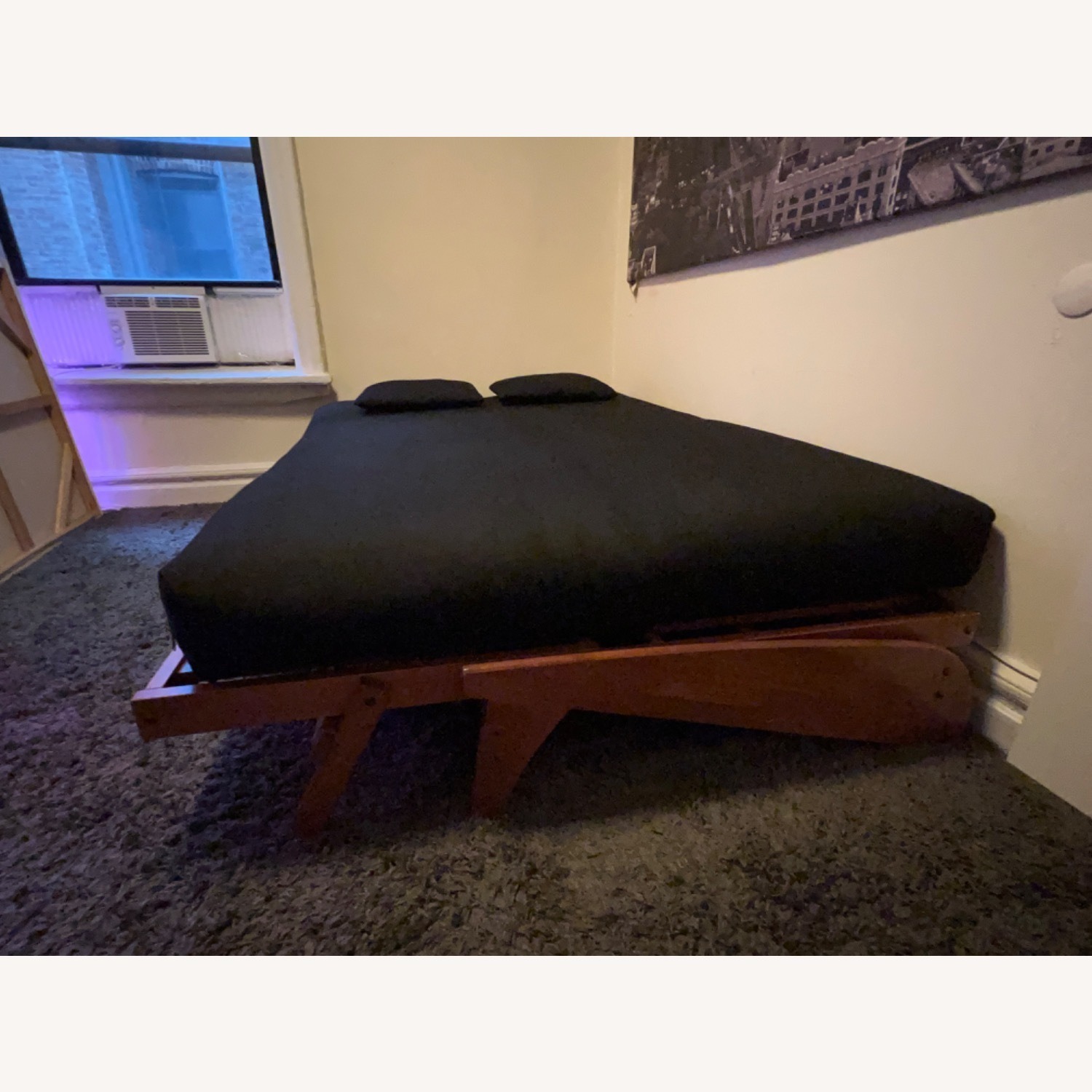 Strata Furniture Black Wood Futon - image-4