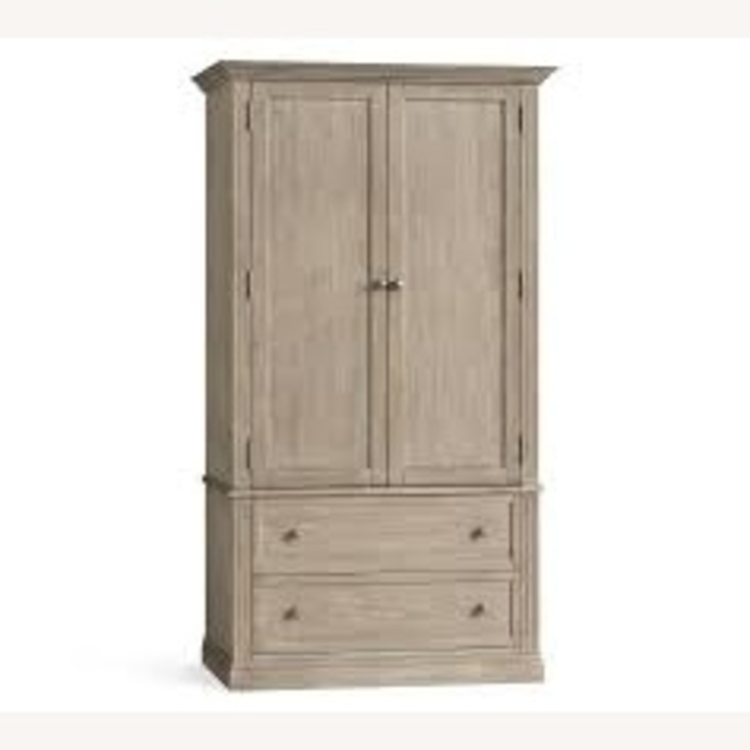 Pottery Barn Light Gray Wood Armoire - image-5