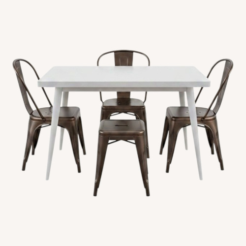 Used Tolix Steel Dining Set for sale on AptDeco