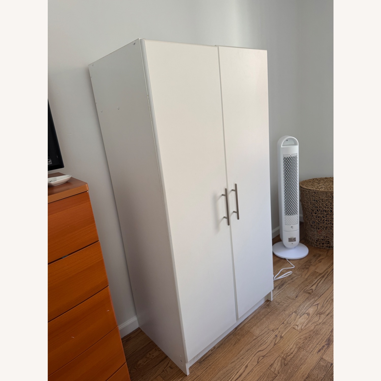 Prepac White Wood Armoire - image-3