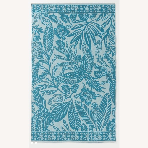 Used Anthropologie Margot Blue Indoor Outdoor 9x12 Rug for sale on AptDeco