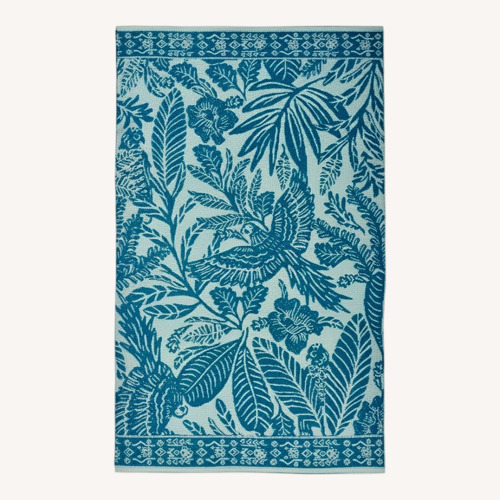 Used Anthropologie Margot Blue Indoor Outdoor 9x12 Rug for sale on AptDeco