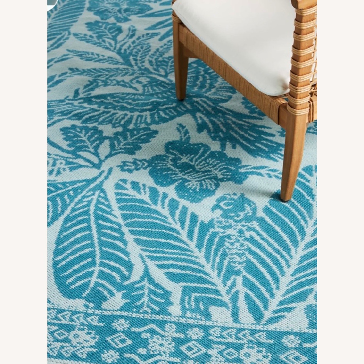 Anthropologie Margot Blue Indoor Outdoor 9x12 Rug - image-2