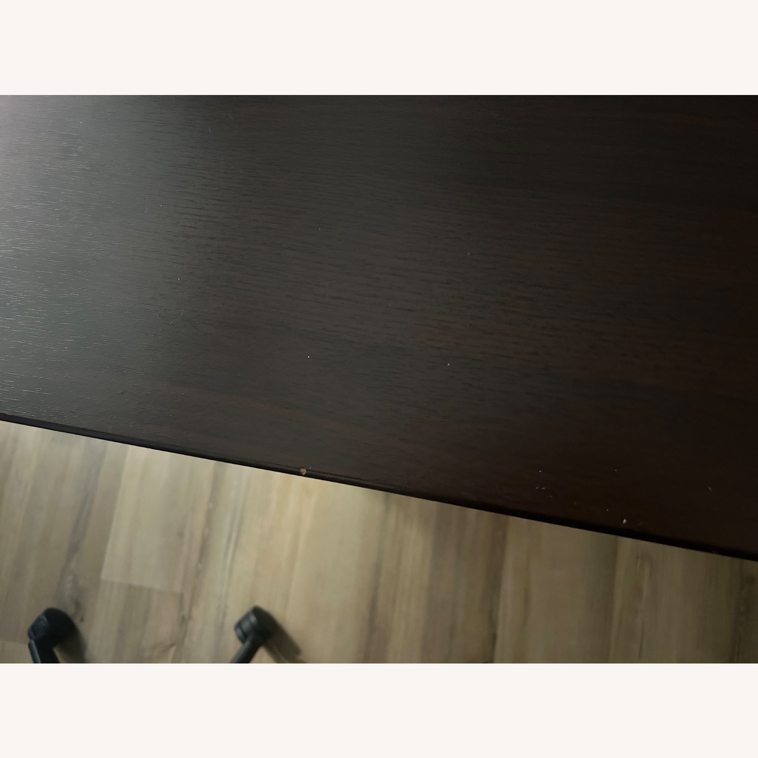 Dark Brown Wood Desk Stand Up w Crank - image-4