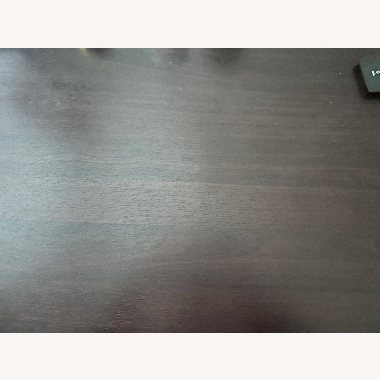 Dark Brown Wood Desk Stand Up w Crank - image-5