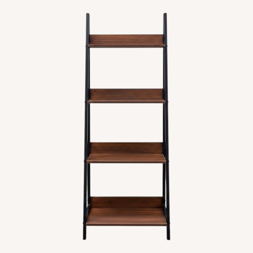Used Amazon Dark Brown Industrial Ladder Shelf  for sale on AptDeco