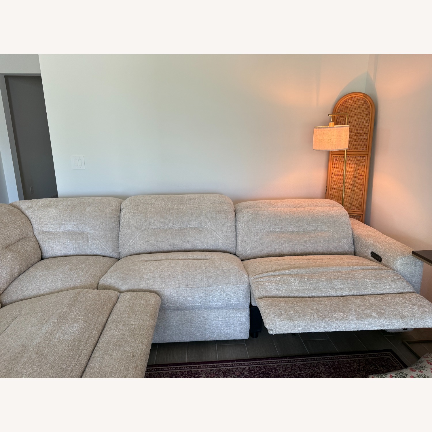 Rooms To Go Belia Natural Fabric 3+ Seater Sofa - image-5