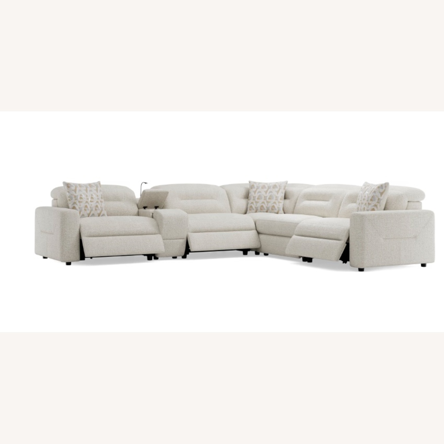 Rooms To Go Belia Natural Fabric 3+ Seater Sofa - image-7