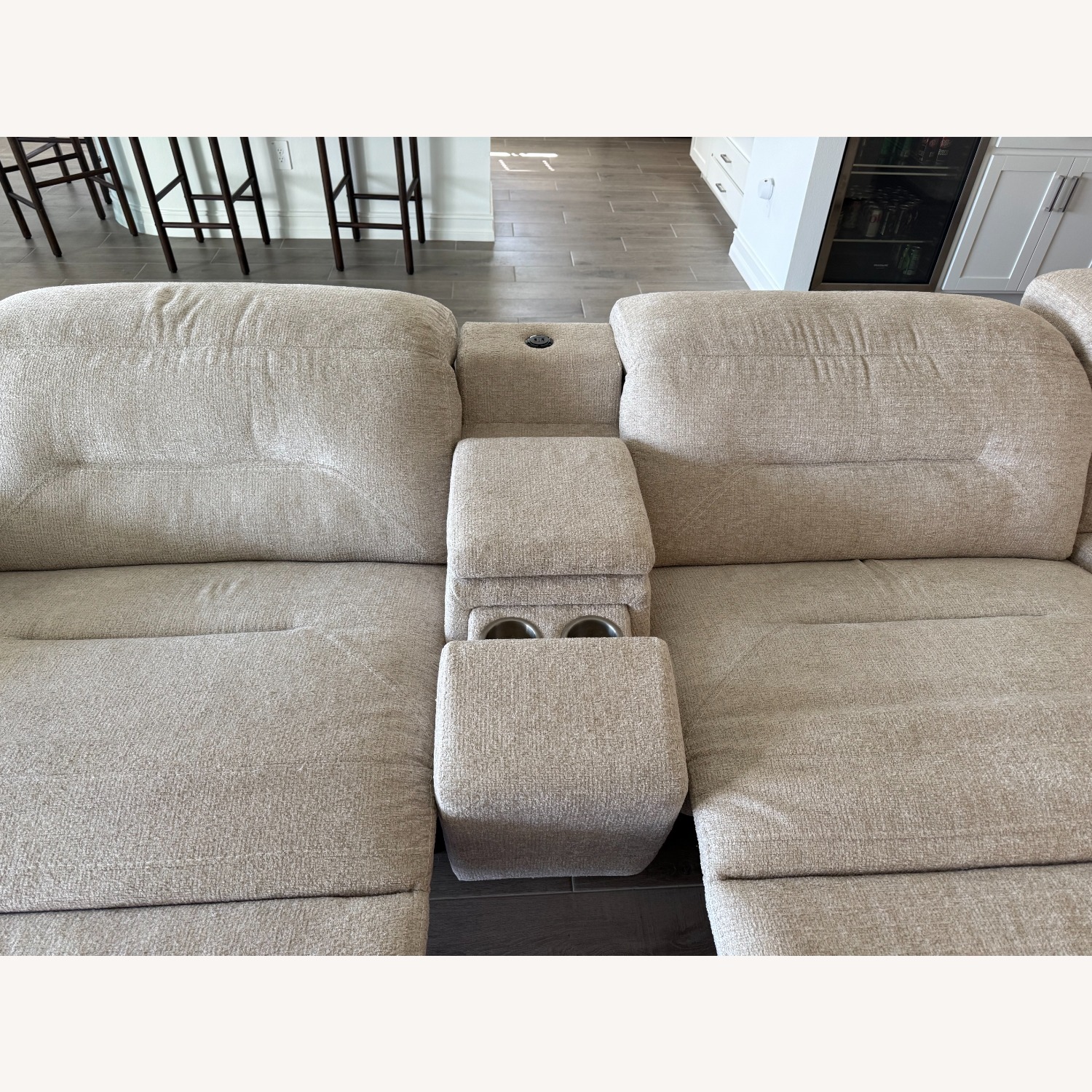 Rooms To Go Belia Natural Fabric 3+ Seater Sofa - image-3