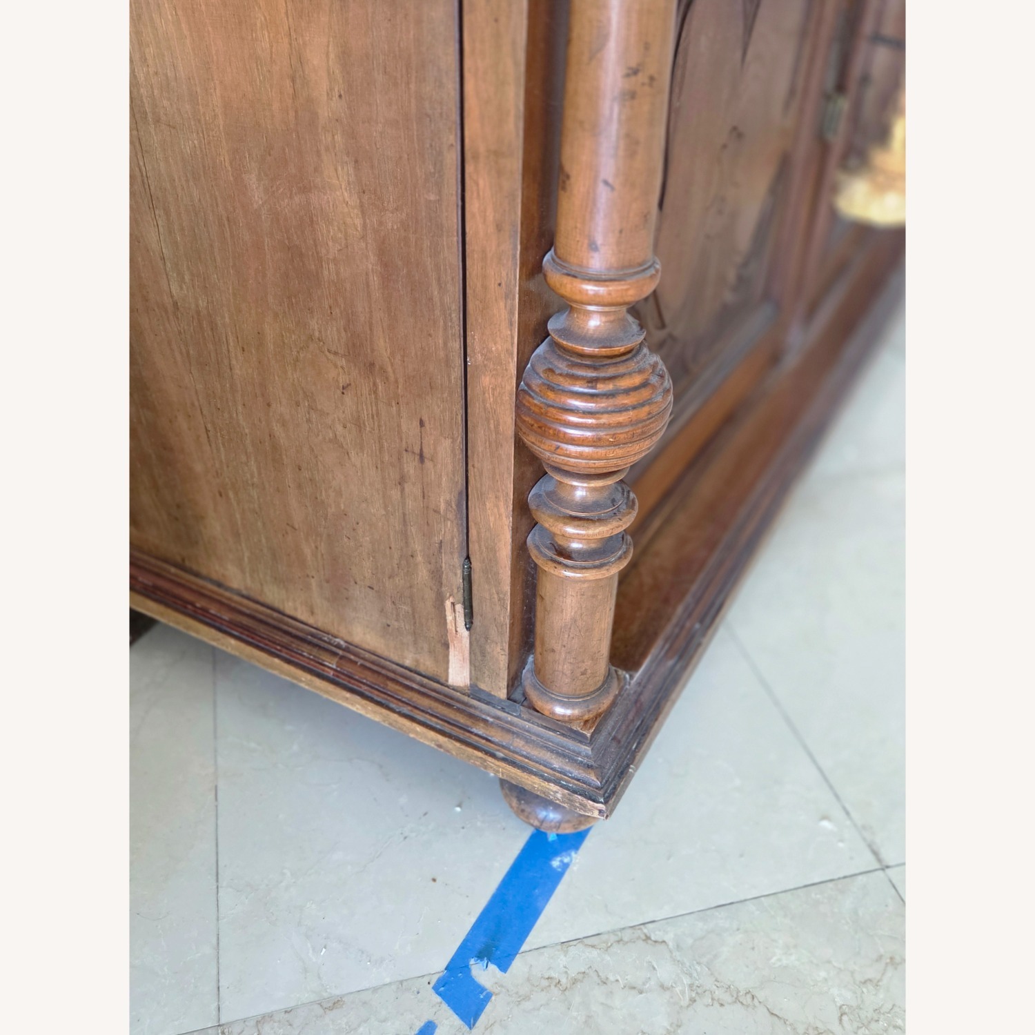 Dark Brown Wood Wall Unit - image-4