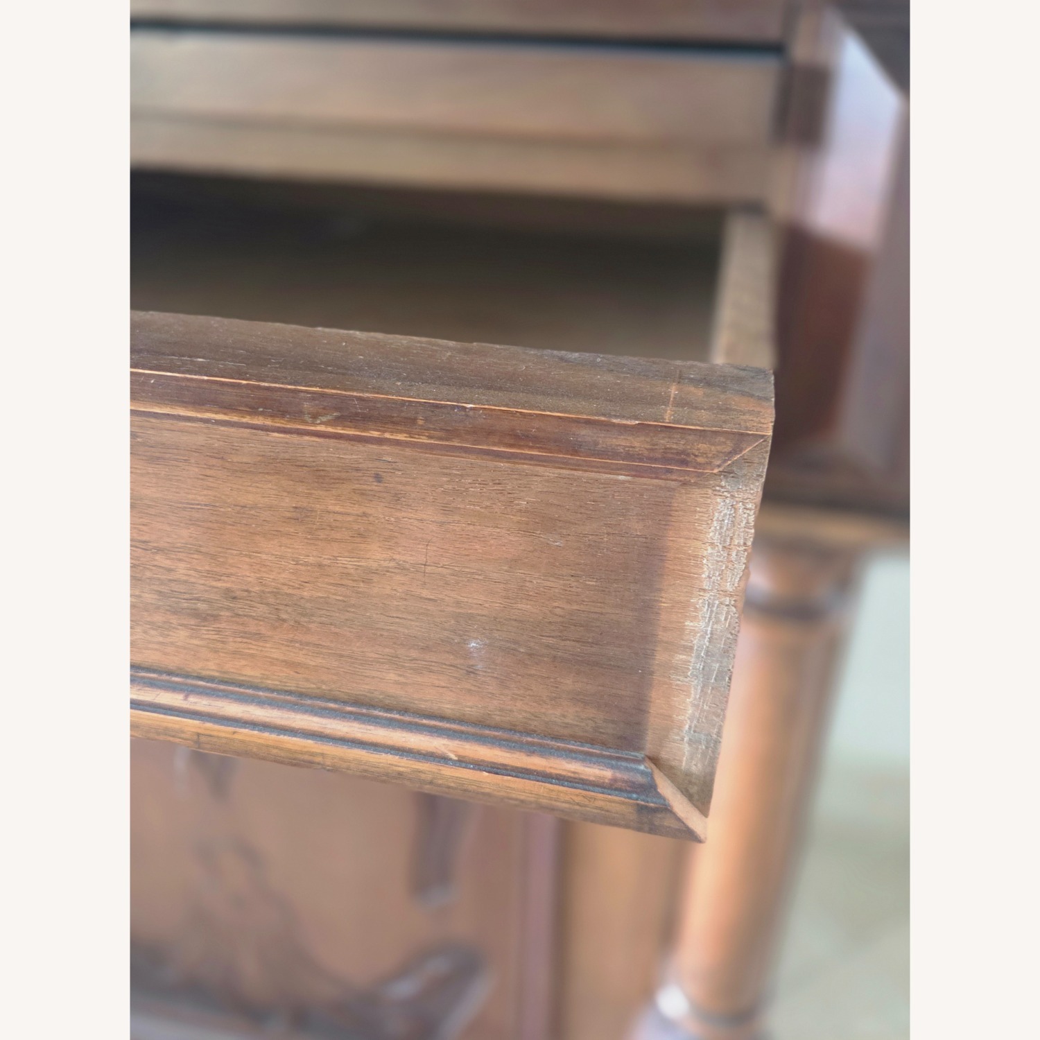 Dark Brown Wood Wall Unit - image-6