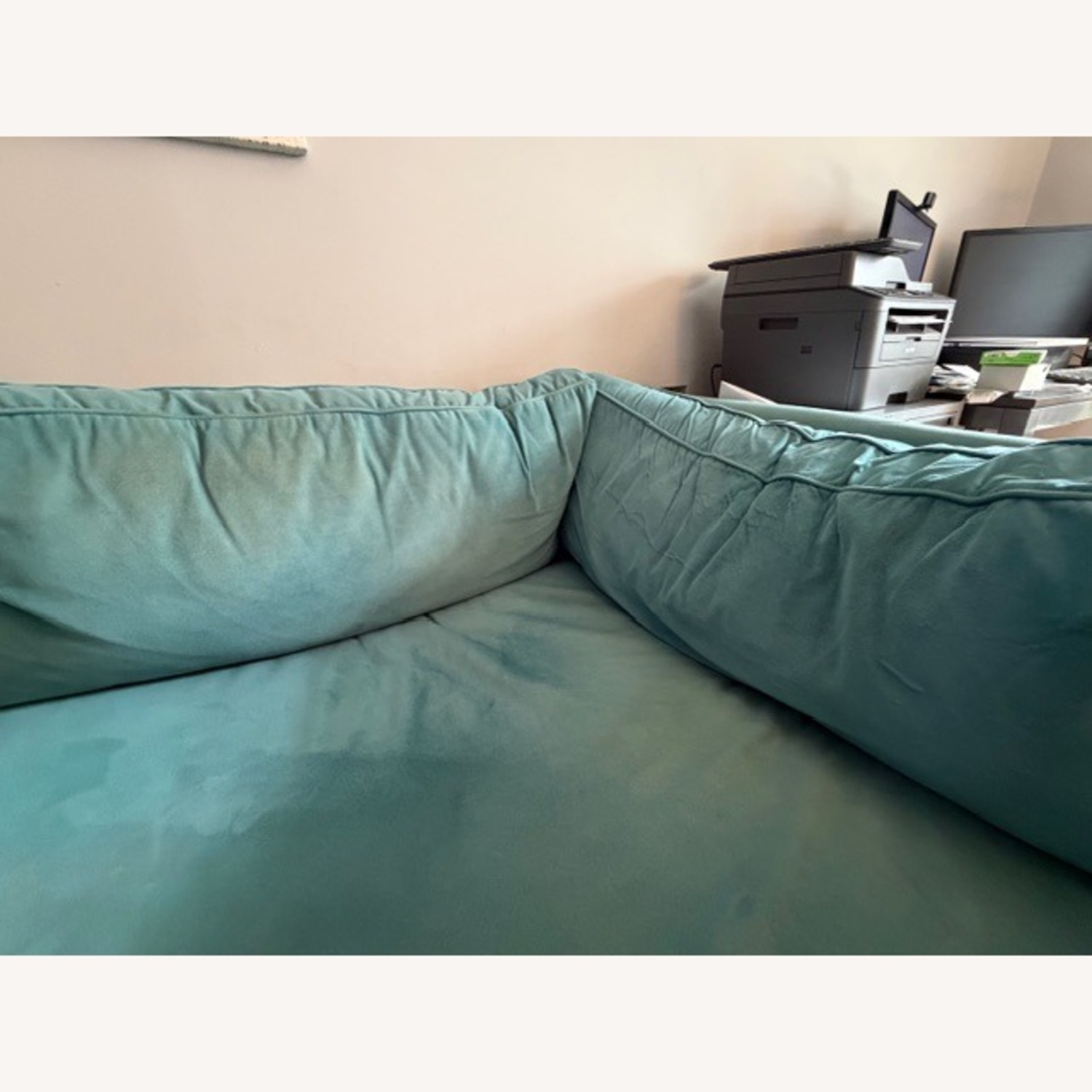 Macy's Radley Blue 5 Piece Sectional - image-5