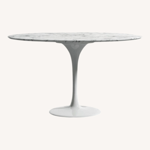 Used Rove Concepts White Marble Dining Table for sale on AptDeco