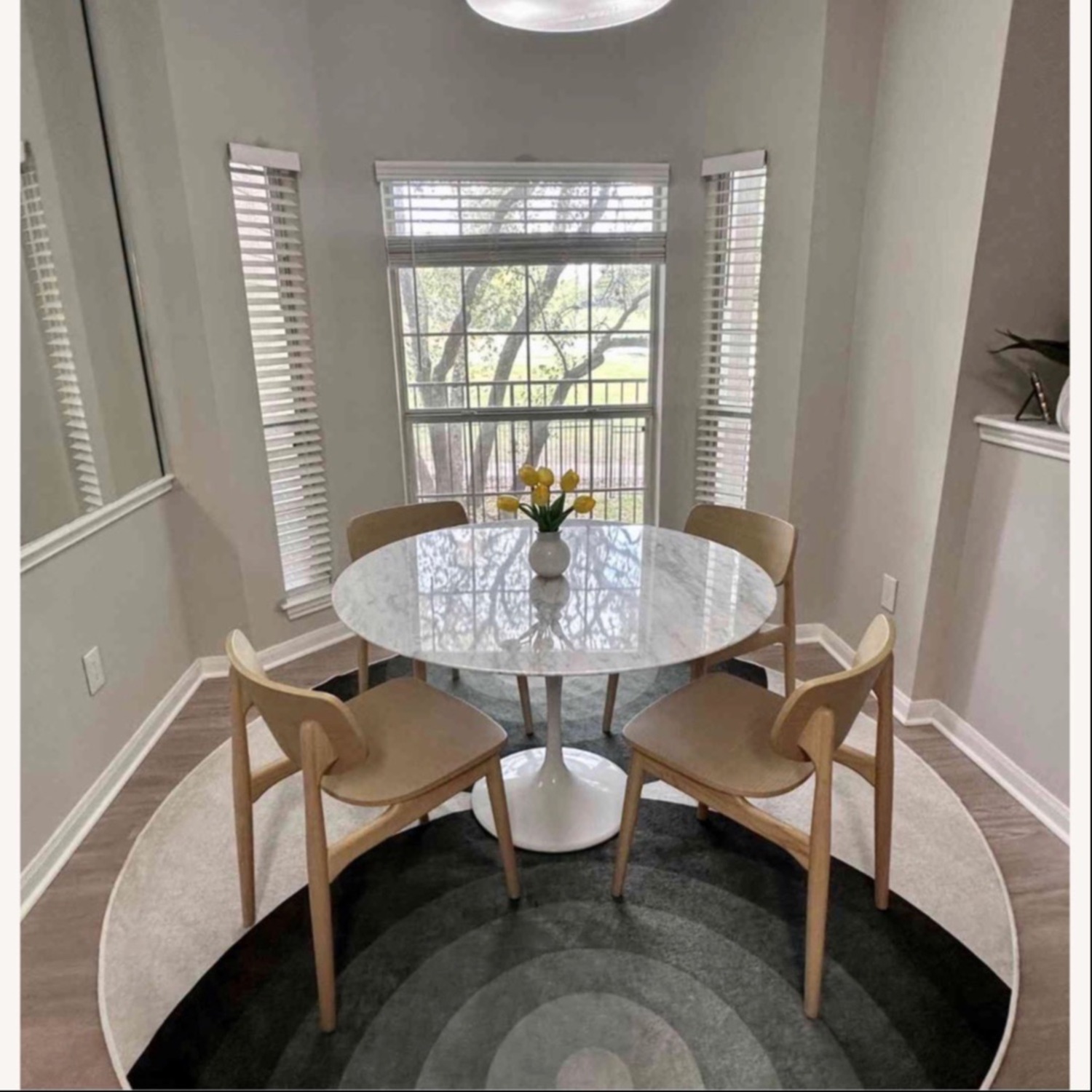 Rove Concepts White Marble Dining Table - image-5