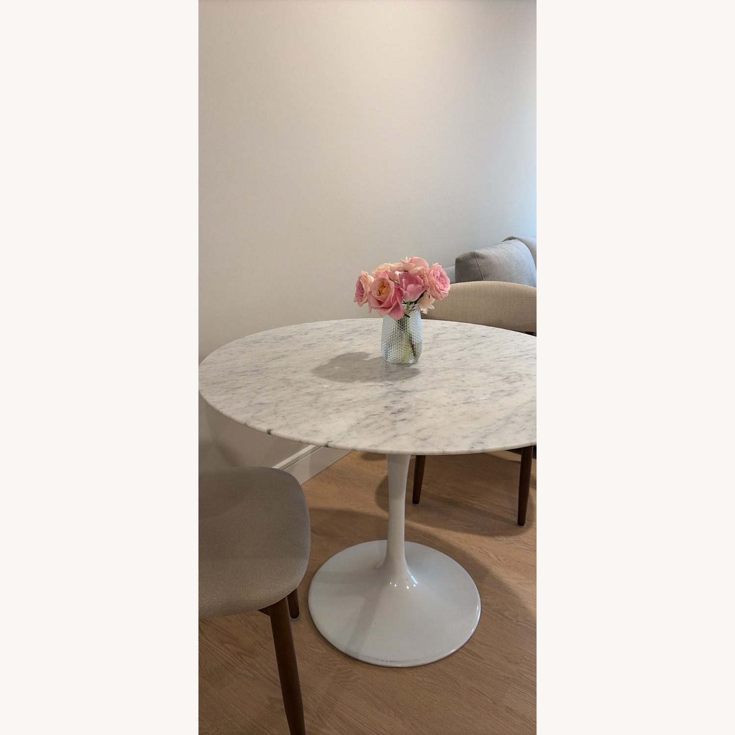 Rove Concepts White Marble Dining Table - image-2
