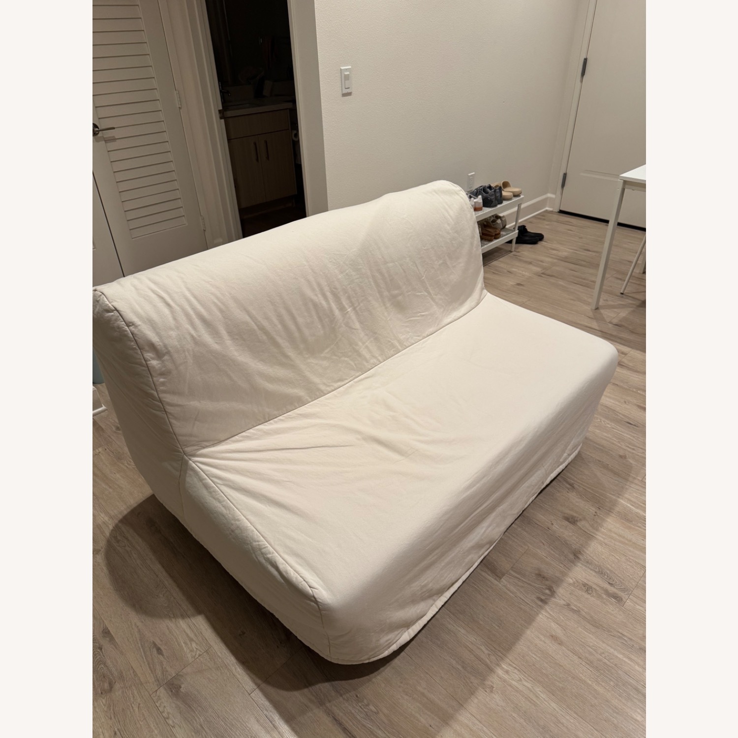 IKEA Lycksele Lövås White Fabric Sleeper Sofa - image-3