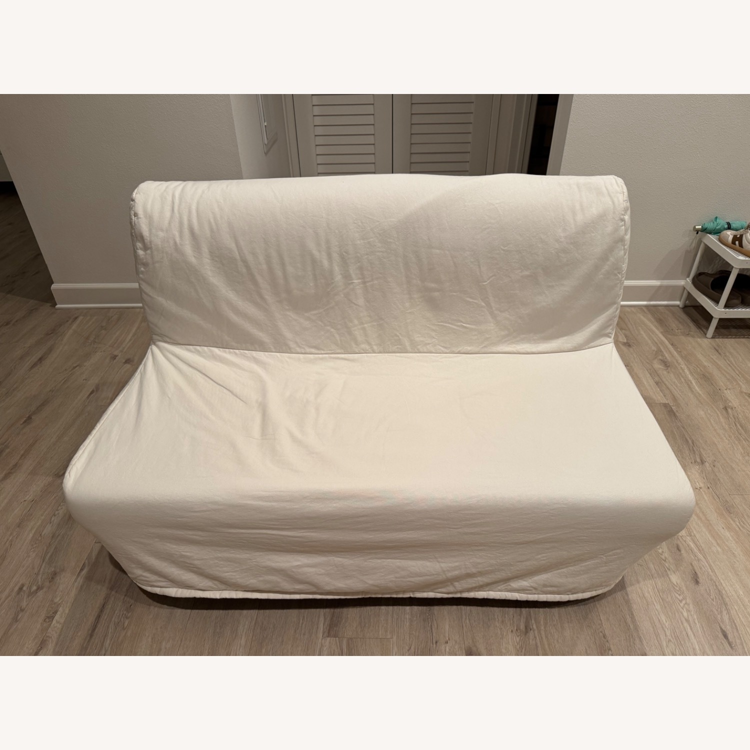 IKEA Lycksele Lövås White Fabric Sleeper Sofa - image-1