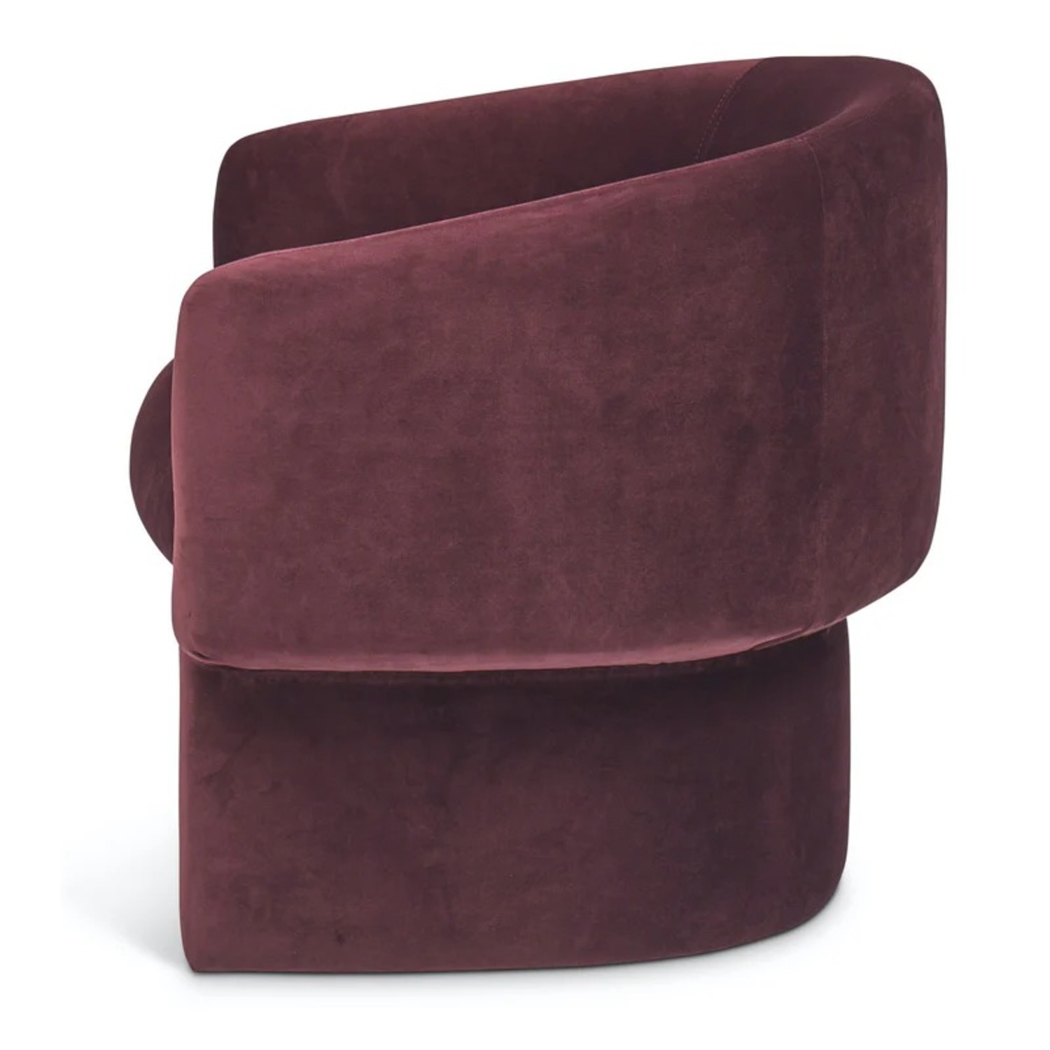 Jessie Burgundy Velvet Accent Chairs - image-3