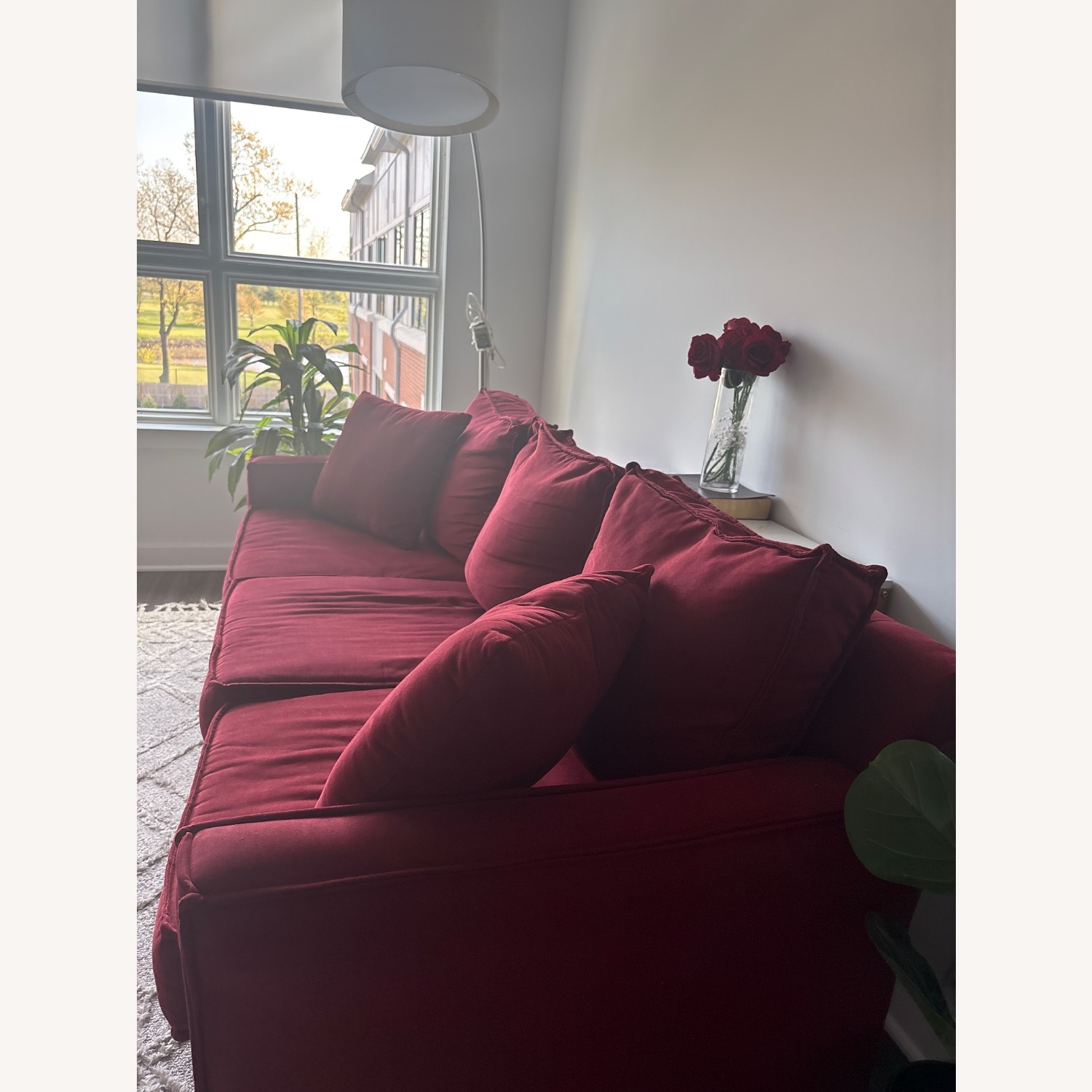 Bob's Discount Furniture Kylie Red 3+ Seater Sofa - image-2