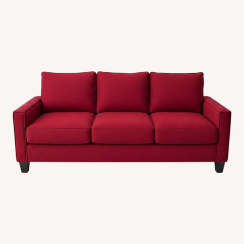 Used Bob's Discount Furniture Kylie Red 3+ Seater Sofa for sale on AptDeco