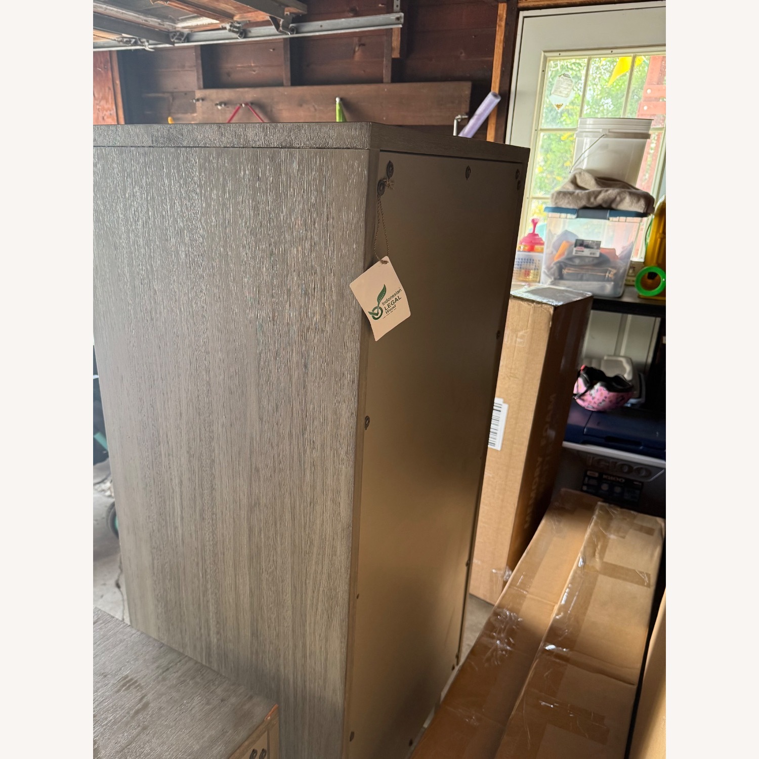 West Elm Arbor Weathered Gray Tall Dresser - image-5