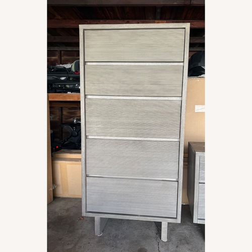 Used West Elm Arbor Weathered Gray Tall Dresser for sale on AptDeco