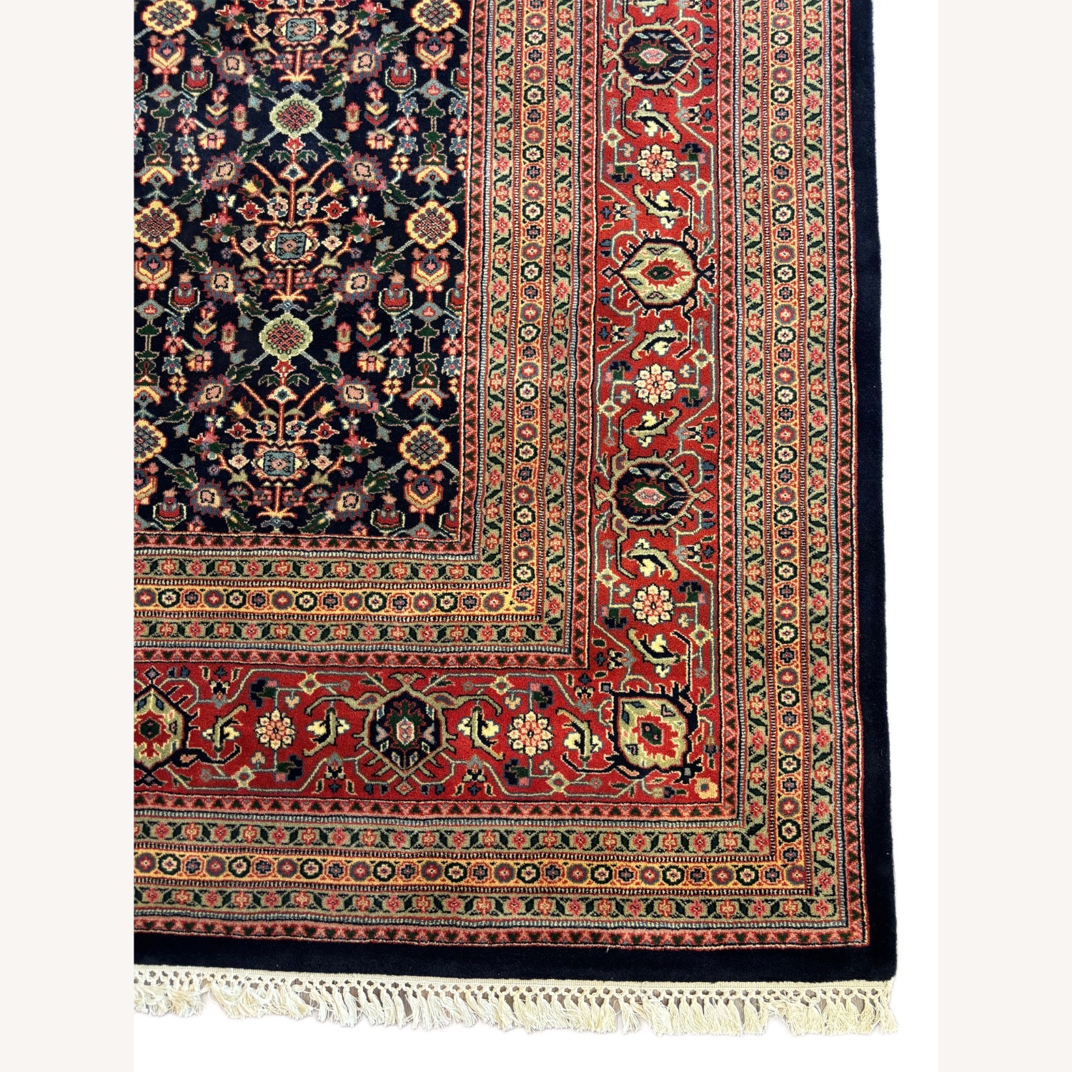Large Wool Area Rug 13' x 18' Dark Field - image-3