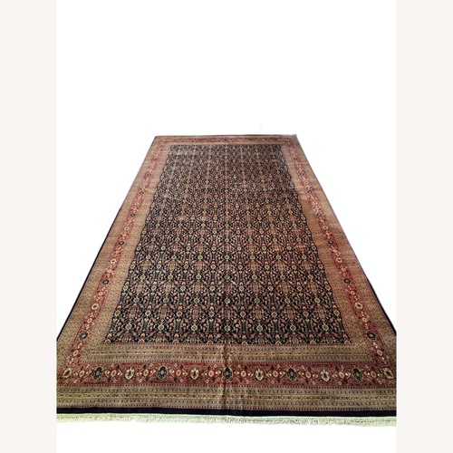 Used Large Wool Area Rug 13' x 18' Dark Field for sale on AptDeco