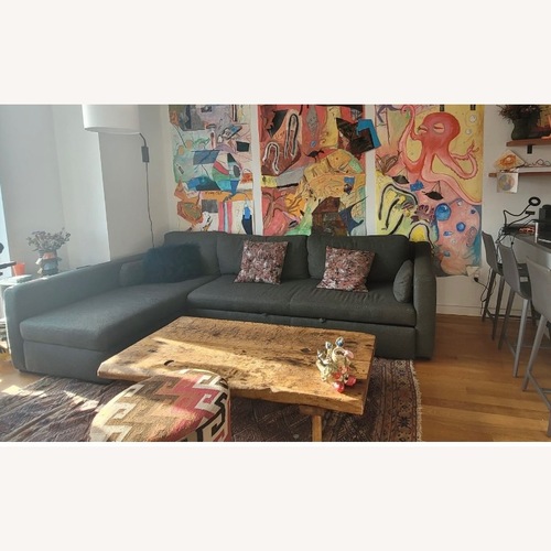 Used Room & Board Oxford Dark Gray Fabric Sleeper Sofa for sale on AptDeco