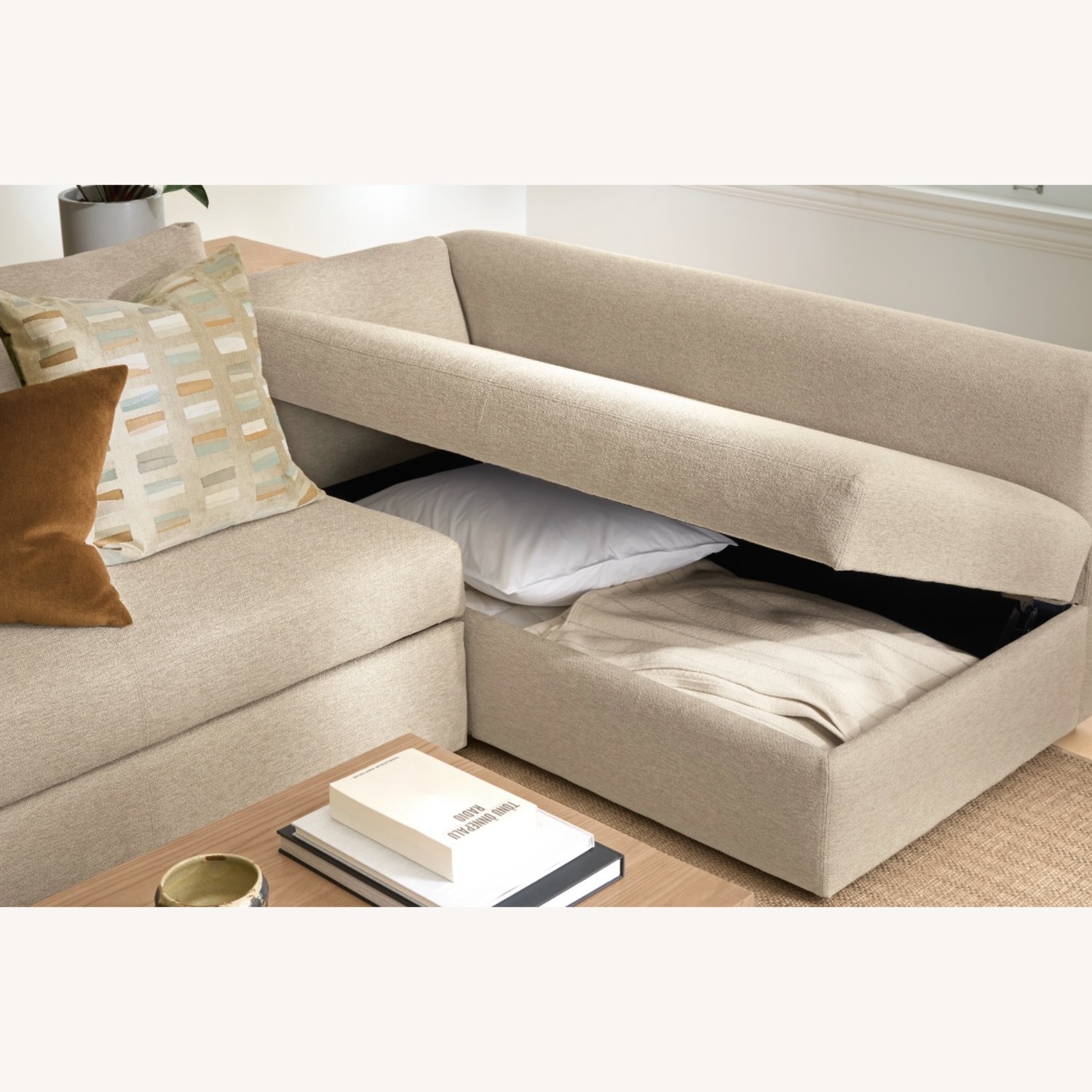 Room & Board Oxford Dark Gray Fabric Sleeper Sofa - image-6