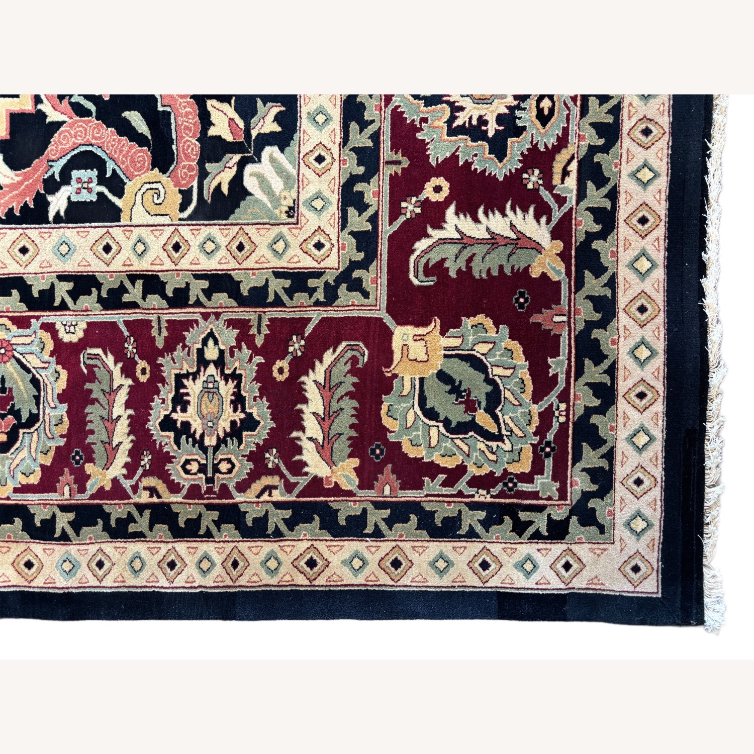 Dark Wool Area Rug 12' x 17.8' - image-4