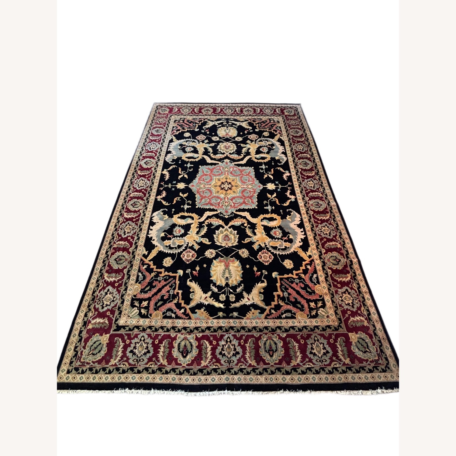 Dark Wool Area Rug 12' x 17.8' - image-1
