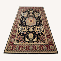 Dark Wool Area Rug 12' x 17.8'