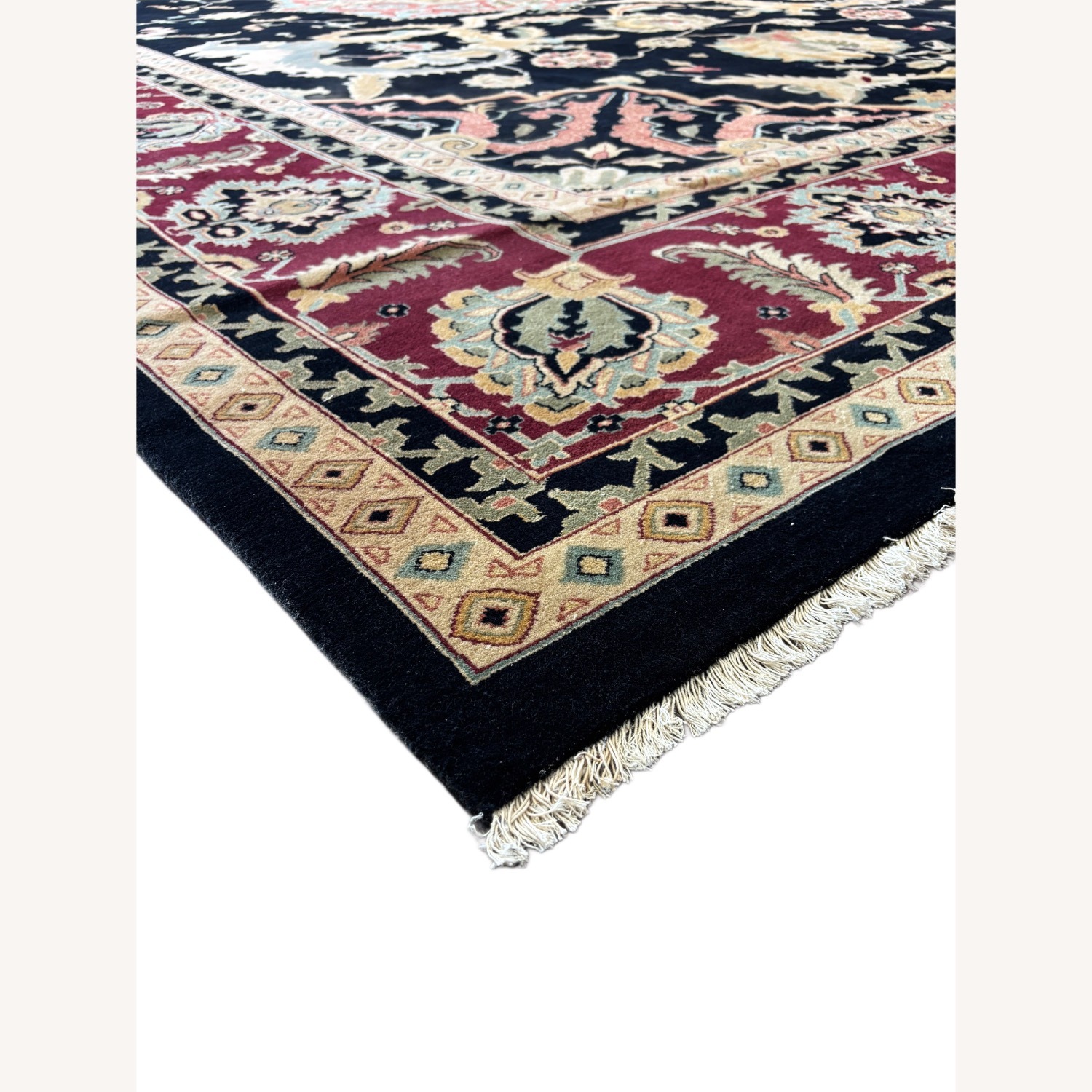 Dark Wool Area Rug 12' x 17.8' - image-3