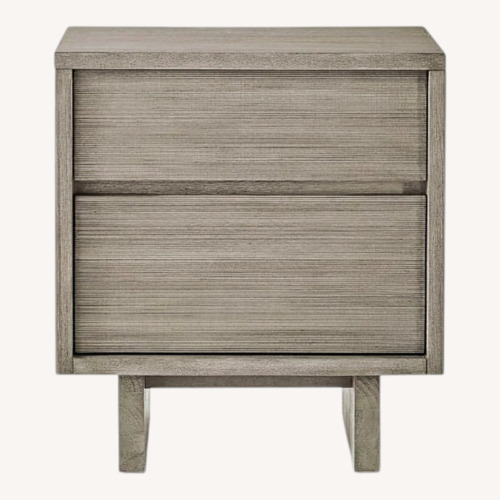 Used West Elm Arbor Weathered Gray Wood Nightstand for sale on AptDeco