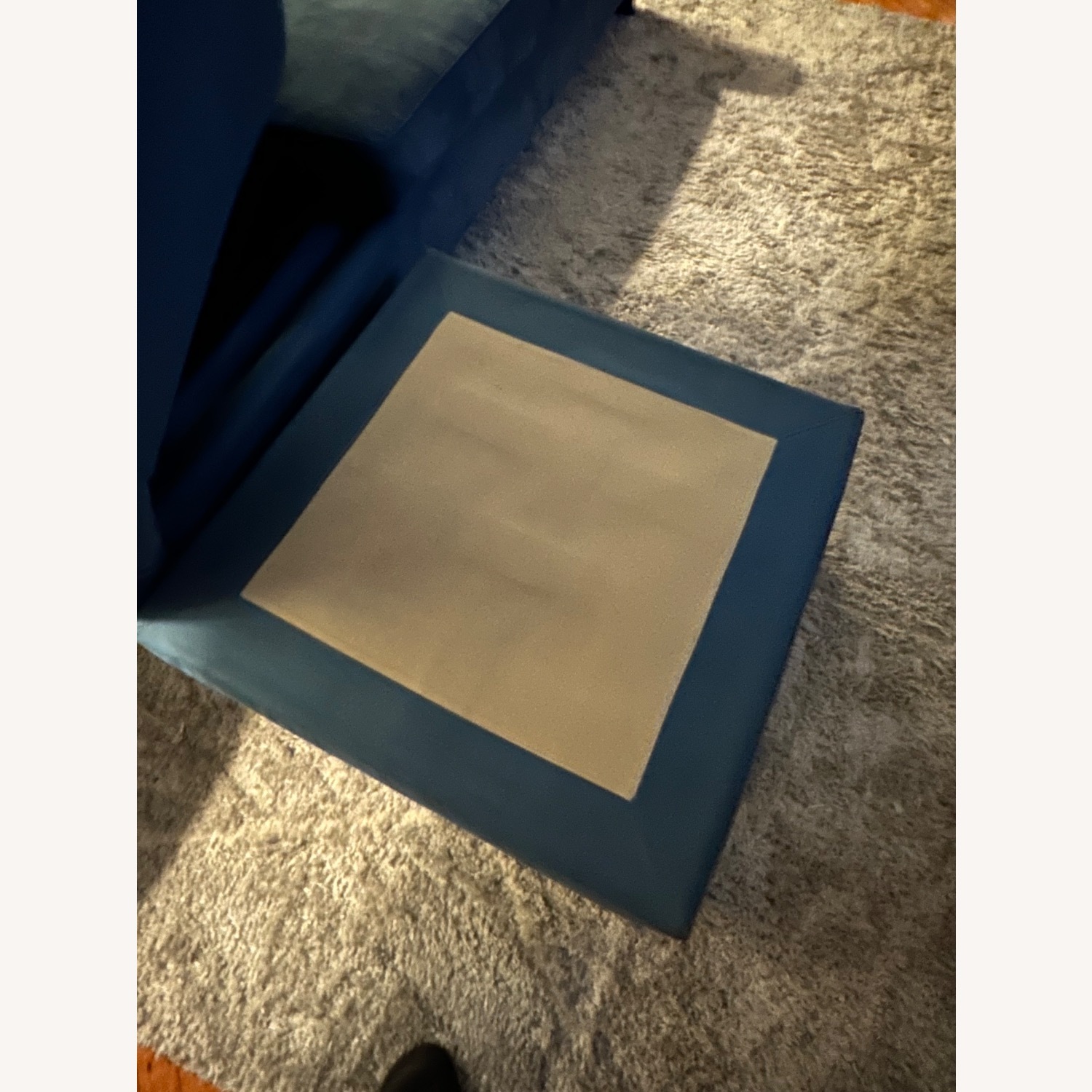 Blue Sleeper Sofa with Reversible Chaise - image-5