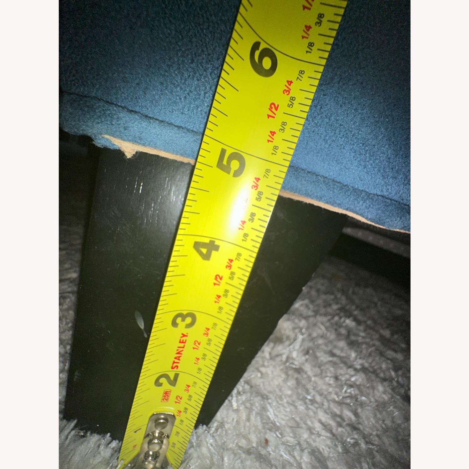 Blue Sleeper Sofa with Reversible Chaise - image-16