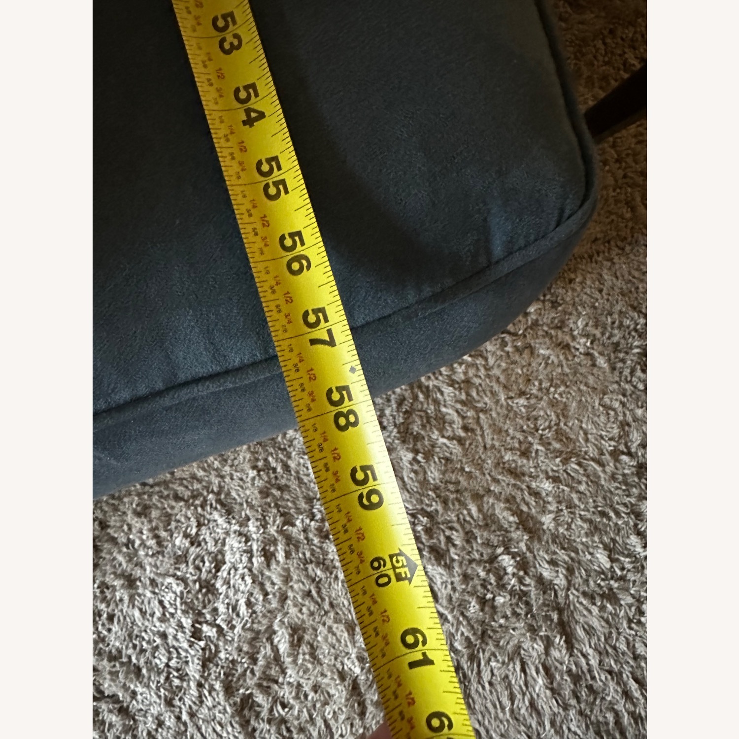 Blue Sleeper Sofa with Reversible Chaise - image-15