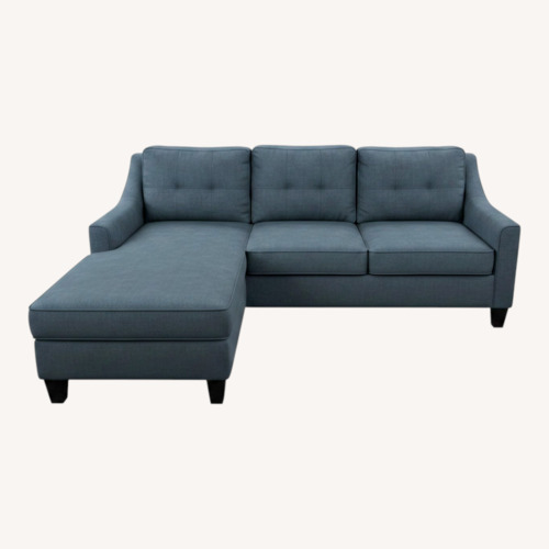 Used Blue Sleeper Sofa with Reversible Chaise for sale on AptDeco