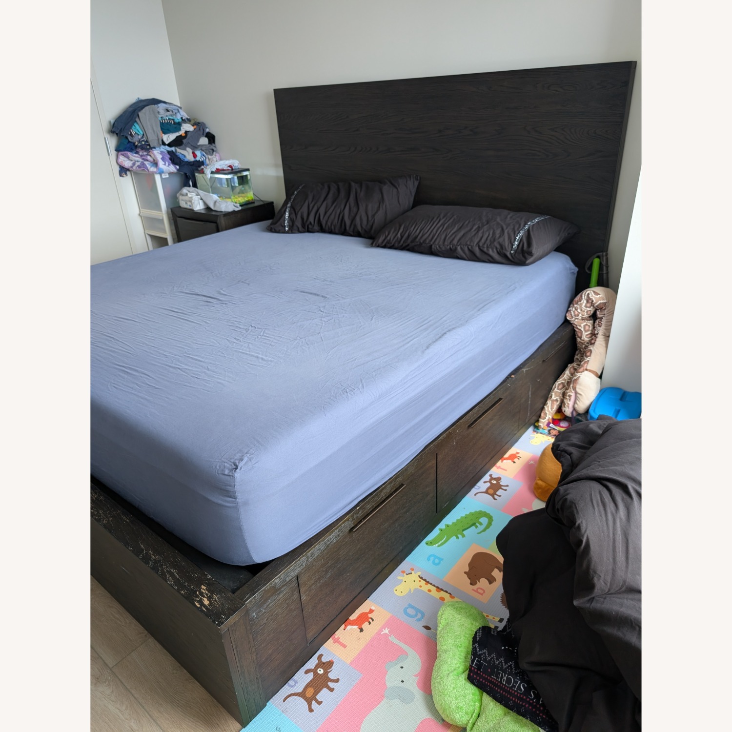 Living Spaces California King Bed  - image-2