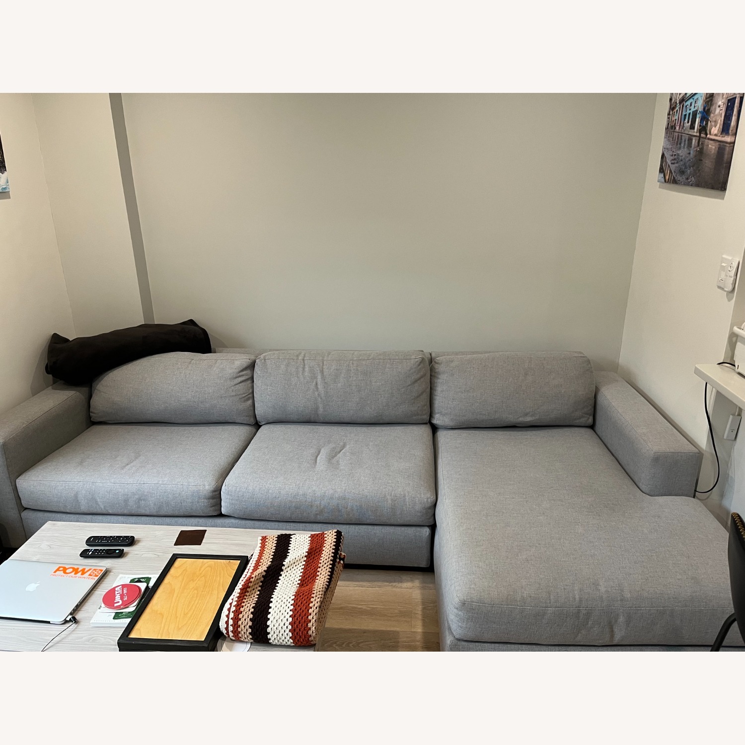 West Elm Urban 2-Piece Chaise Sectional - image-3